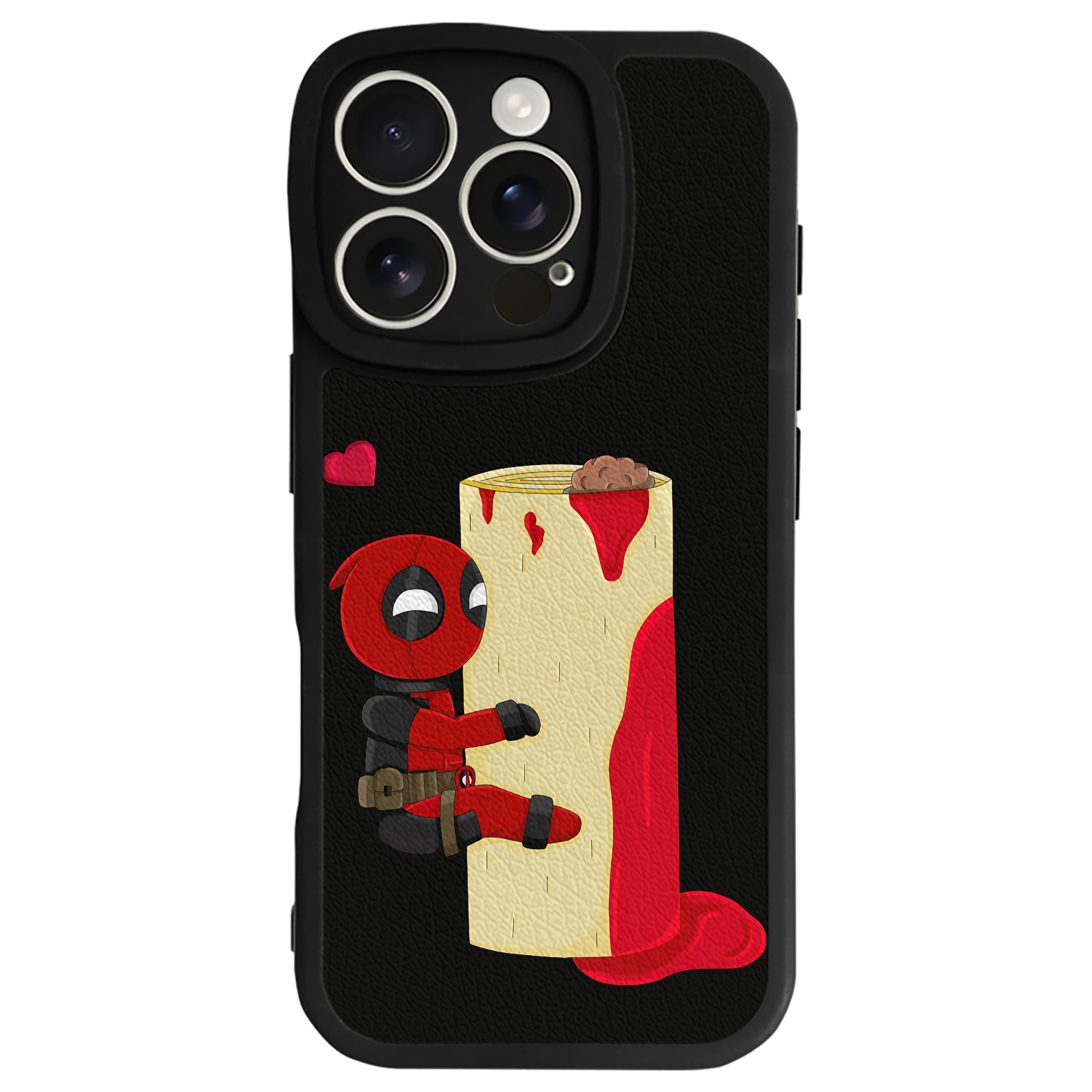 （画像用） Deadpool デッドプール 【iPhone 16シリーズ対応】シリコンスマホケース（レザー調） 材質：シリコン